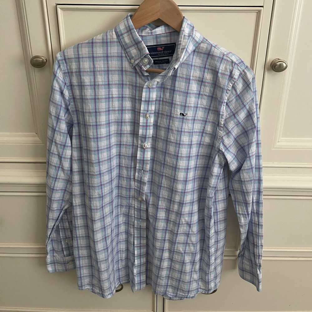 vineyard vines checked button down